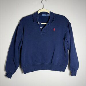 Polo-Collar Fleece Pullover - Women's Medium
